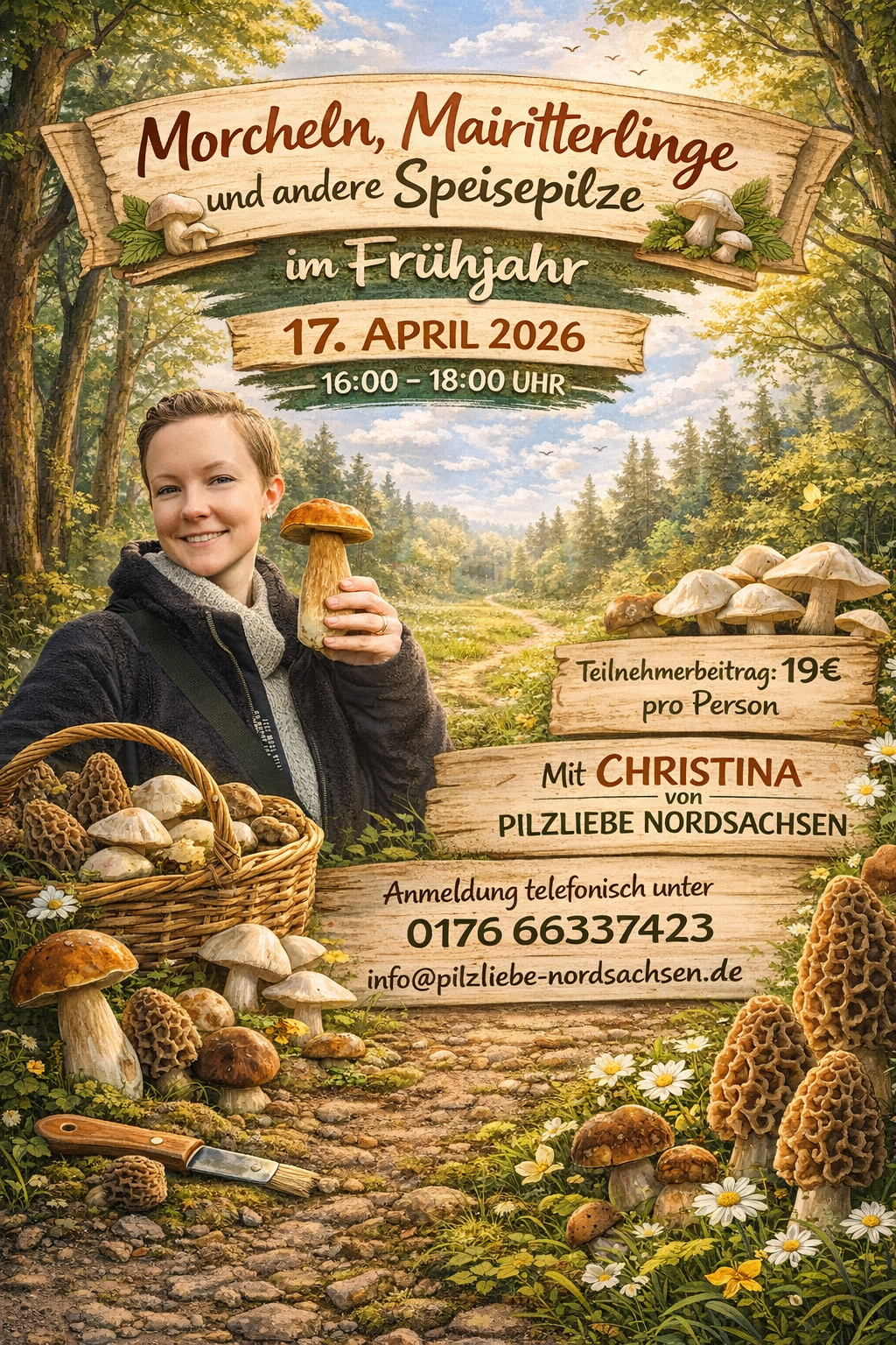 Pilzwanderung im Frühling bei Bitterfeld